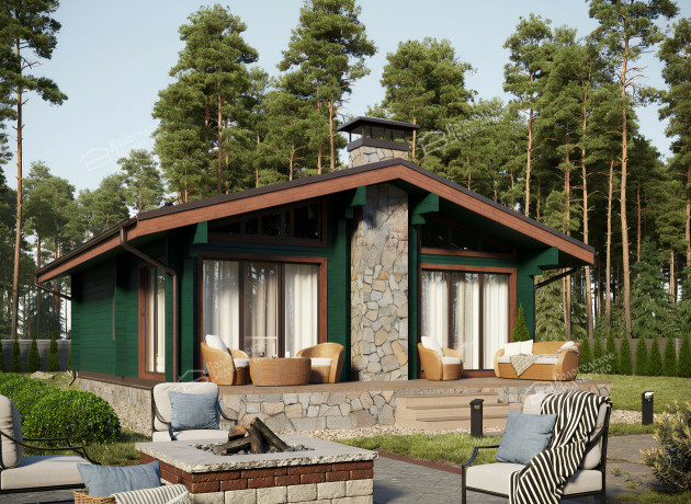 Дом из клееного бруса VZ-329